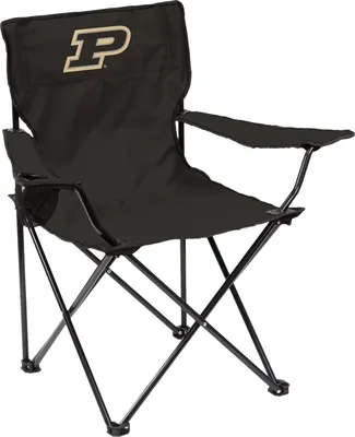 Logo Brands Purdue Boilermakers Team-Colored Canvas Chair