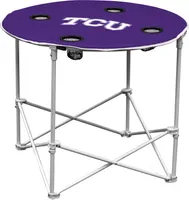 Logo Brands TCU Horned Frogs Portable Round Table