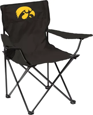 Logo Brands Iowa Hawkeyes Team-Colored Canvas Chair
