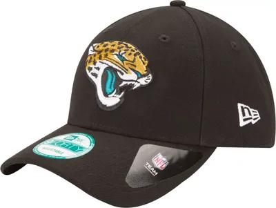 New Era Men's Jacksonville Jaguars League 9Forty Adjustable Black Hat