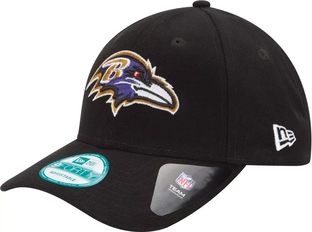 New Era Men's Baltimore Ravens League 9Forty Adjustable Black Hat