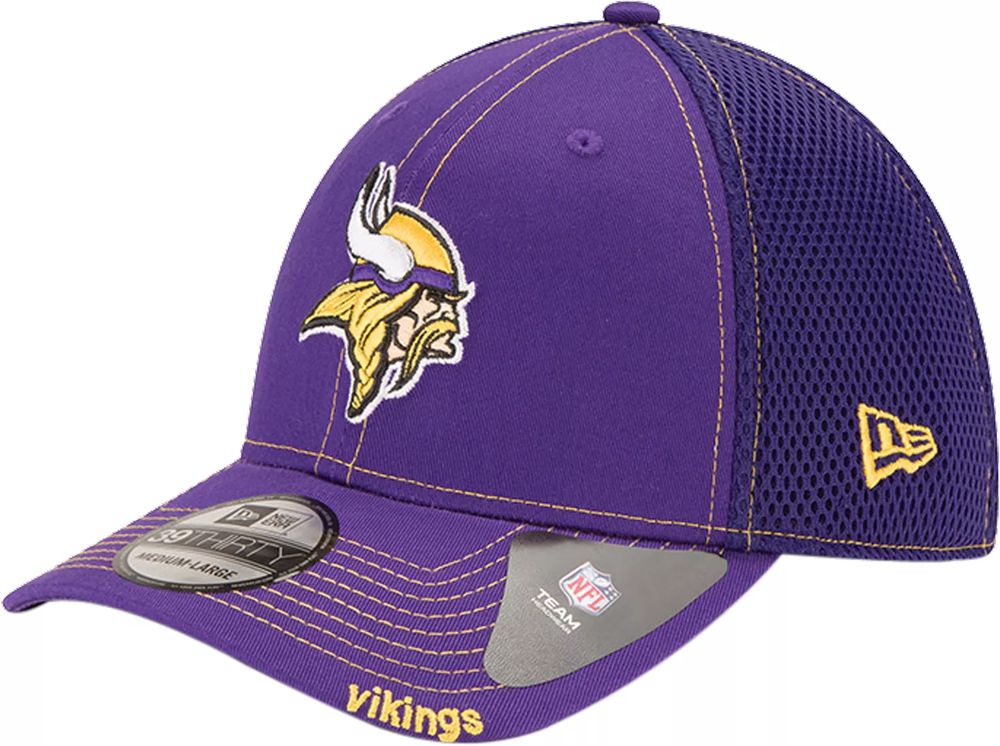 Men's New Era Purple Minnesota Vikings Logo Bucket Hat