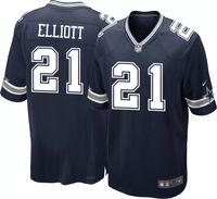 Youth Nike Ezekiel Elliott Navy Dallas Cowboys Game Jersey