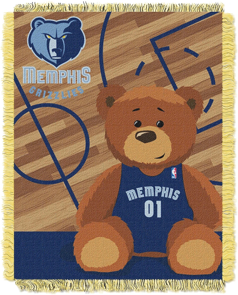 TheNorthwest Memphis Grizzlies 36'' x 46'' Half Court Jacquard Woven Baby Blanket