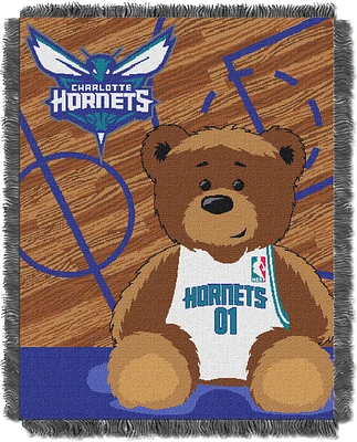 TheNorthwest Charlotte Hornets 36'' x 46'' Half Court Jacquard Woven Baby Blanket