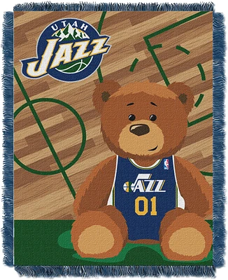 TheNorthwest Utah Jazz 36'' x 46'' Half Court Jacquard Woven Baby Blanket