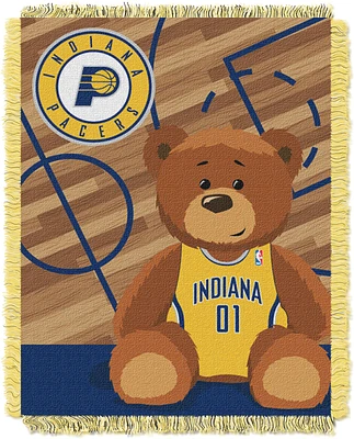TheNorthwest Indiana Pacers 36'' x 46'' Half Court Jacquard Woven Baby Blanket