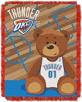 TheNorthwest Oklahoma City Thunder 36'' x 46'' Half Court Jacquard Woven Baby Blanket