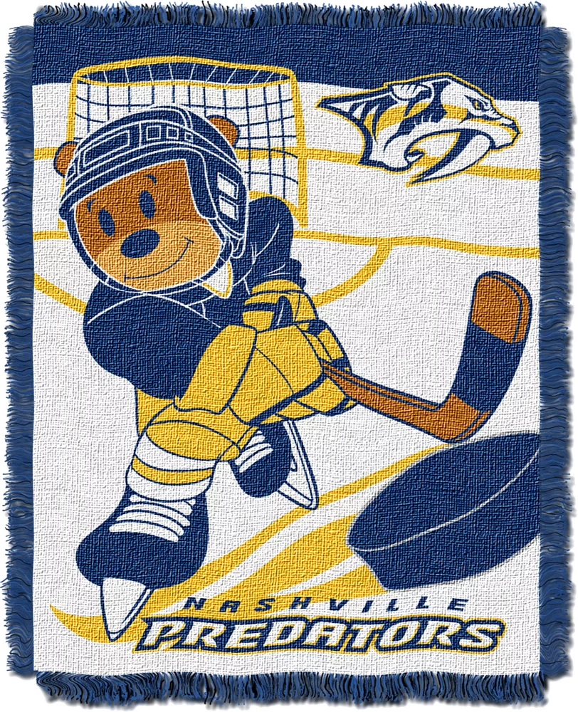 TheNorthwest Nashville Predators 36'' x 46'' Jacquard Woven Throw Blanket