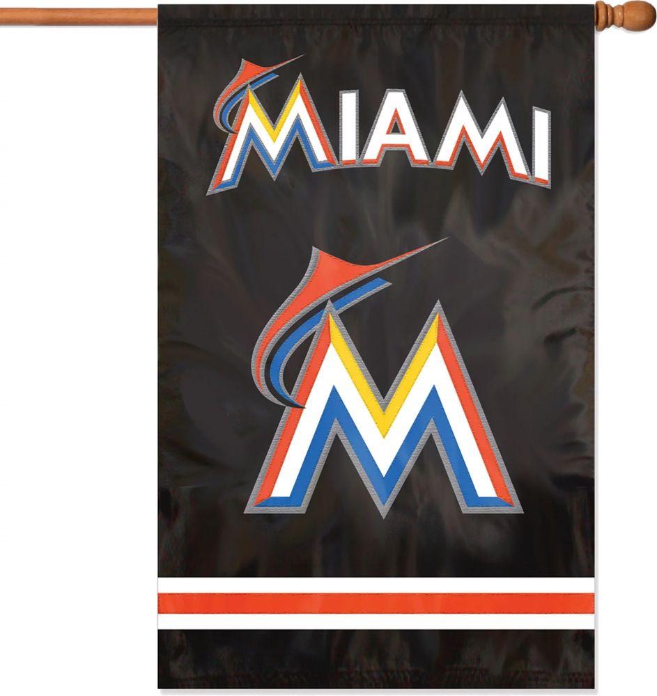 Party Animal Miami Marlins Applique Banner Flag