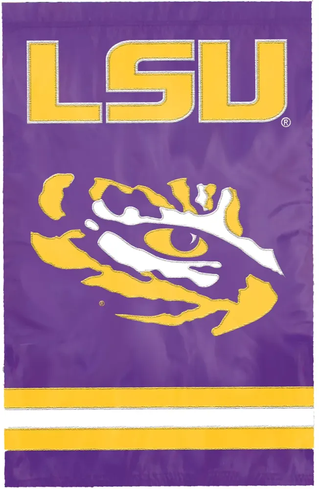 Dick's Sporting Goods Party Animal LSU Tigers Applique Banner Flag