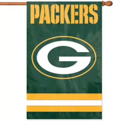 Party Animal Green Bay Packers Applique Banner Flag