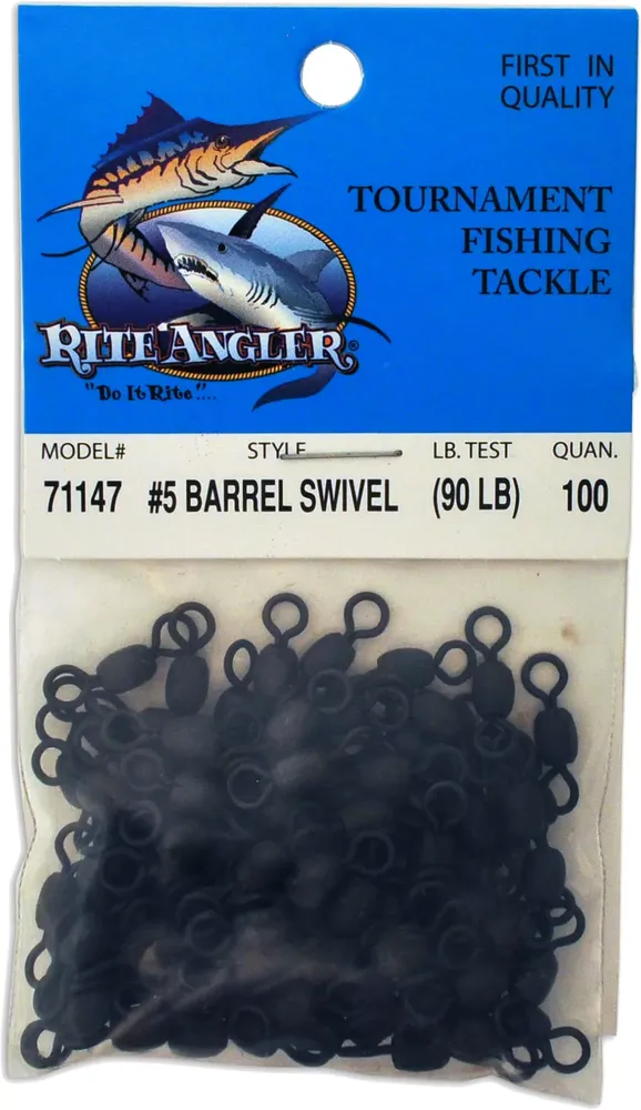 Black Barrel Swivels — Spot On Fishing Tackle