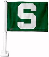 Rico Michigan State Spartans Car Flag