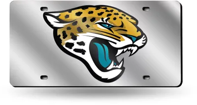 Rico Jacksonville Jaguars Silver Laser Tag License Plate
