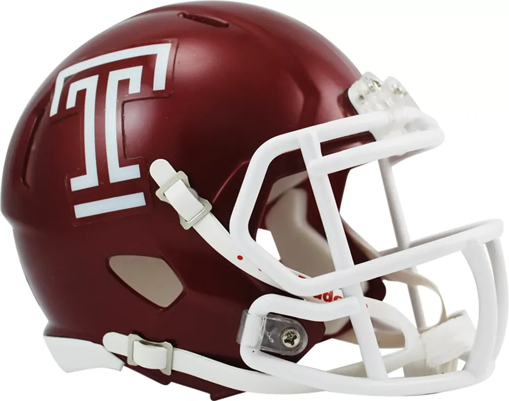 Riddell Temple Owls Speed Mini Football Helmet