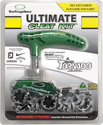 Softspikes Tornado Tour Lock Ultimate Golf Cleat Kit – 16-Pack