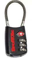 Sportube Combination Cable TSA Lock