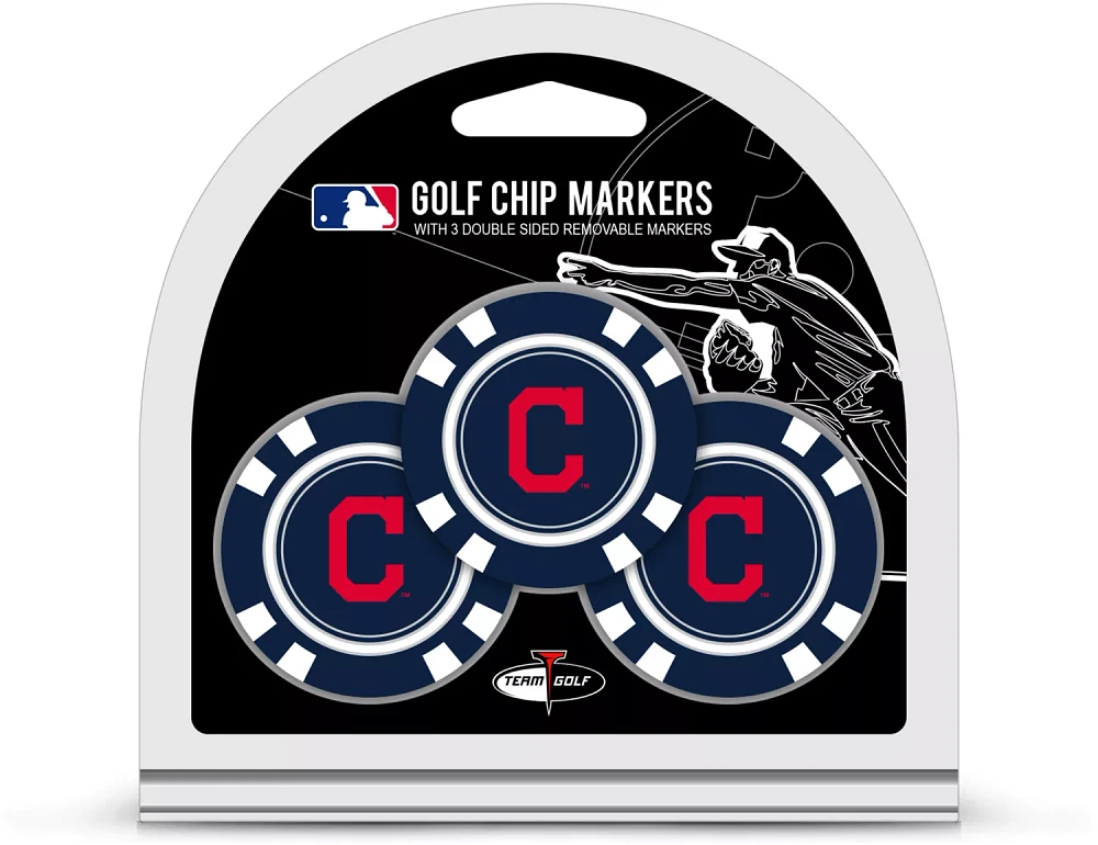 Team Golf Cleveland Indians Poker Chips Ball Markers - 3-Pack