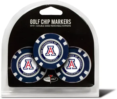 Team Golf Arizona Wildcats Poker Chips Ball Markers - 3-Pack