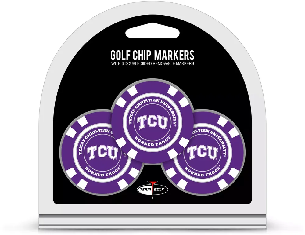 Team Golf TCU Horned Frogs Poker Chips Ball Markers - 3-Pack