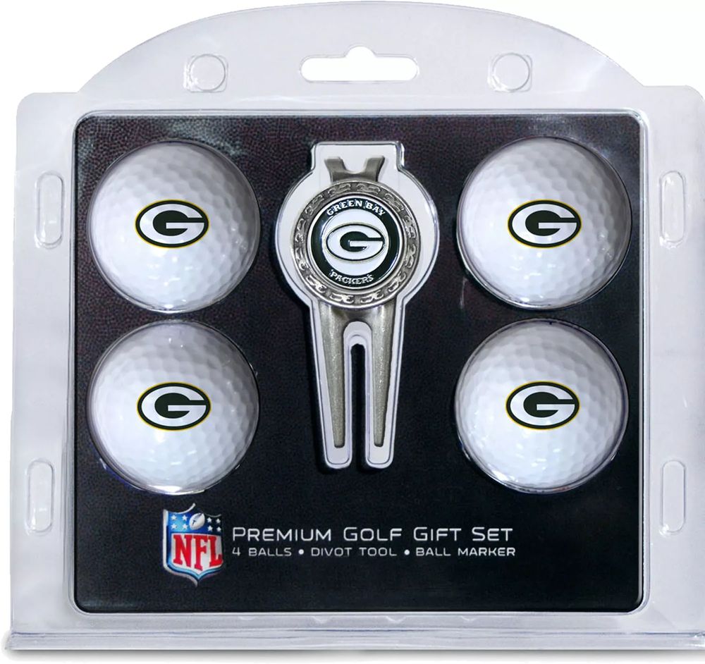 Team Golf Green Bay Packers Switchfix Divot Tool & Golf Ball Set