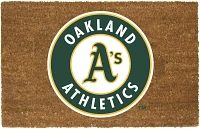 The Memory Company Oakland Athletics MLB Team Logo Door Mat