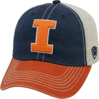 Top of the World Men's Illinois Fighting Blue/White/Orange Off Road Adjustable Hat