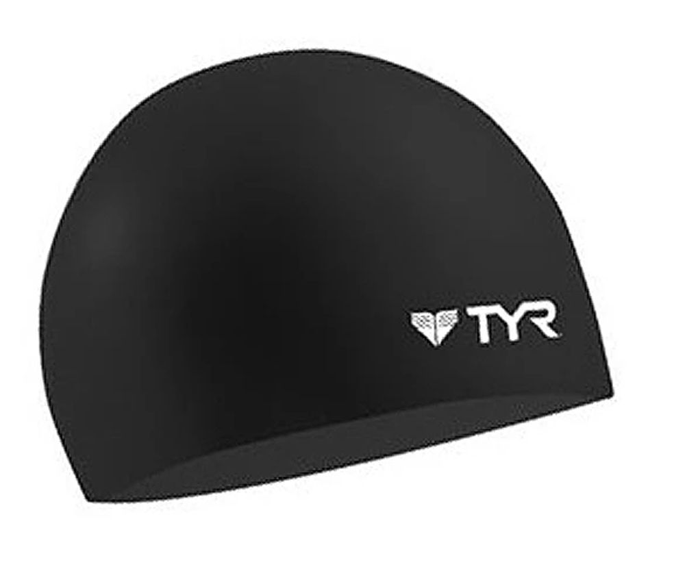 TYR Long Hair Wrinkle-Free Silicone Swim Cap， Pink 開店記念セール 