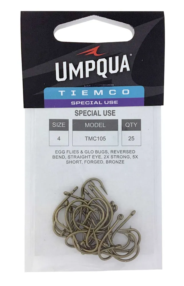 Umpqua Tiemco TMC 105 Egg Fies and Glo Bug Hook