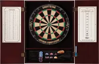 Viper Metropolitan Mahogany Steel Tip Dartboard Cabinet