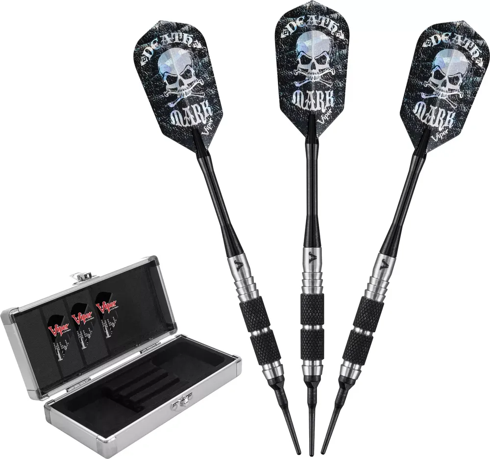 Viper Desperado Tungsten 18g Death Mark Knurled Ring Soft Tip Darts