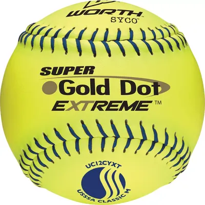 Worth 12" USSSA Super Gold Dot EXTREME Slowpitch Softball