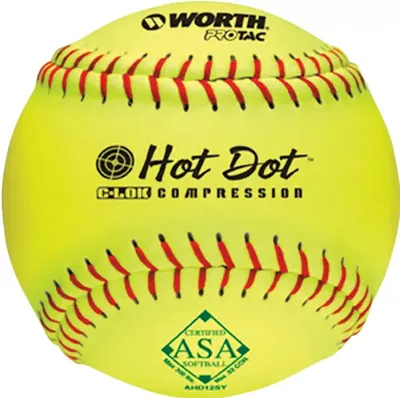 Worth 12" USA Hot Dot Slowpitch Softball