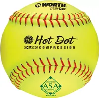 Worth 12" USA Hot Dot Slowpitch Softball