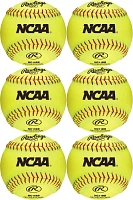 Rawlings 11” NCAA Fastpitch Softballs - 6 Pack