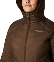 Columbia Women's Plus Heavenly Long Hooded Down Jacket