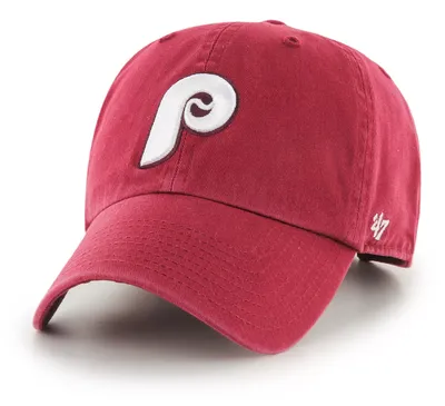 ‘47 Men's Philadelphia Phillies Clean Up Red Adjustable Hat