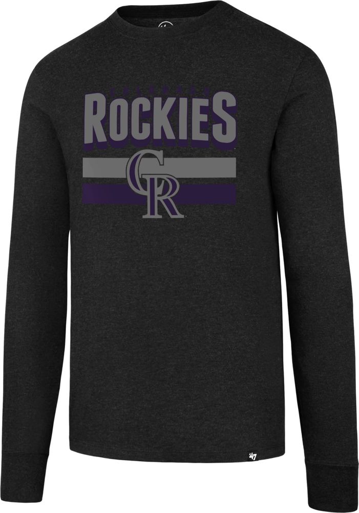 47 Men's Colorado Rockies Club Black Long Sleeve T-Shirt