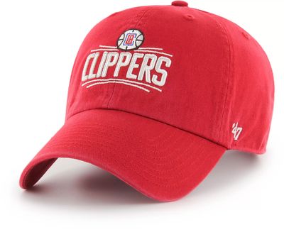 '47 Men's Los Angeles Clippers Red Clean Up Adjustable Hat