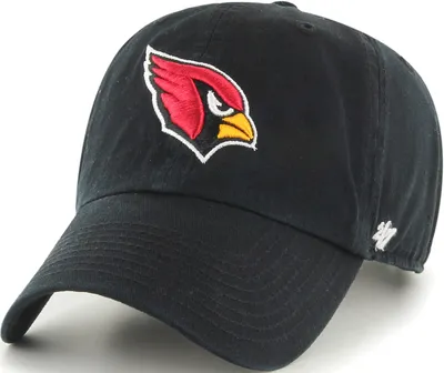 '47 Men's Arizona Cardinals Clean Up Black Adjustable Hat