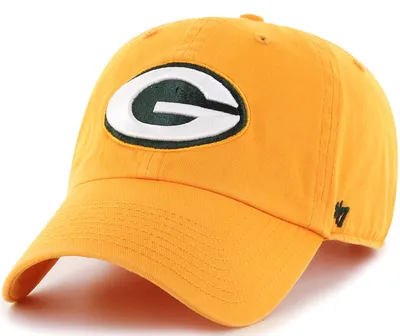 '47 Men's Green Bay Packers Clean Up Gold Adjustable Hat