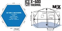 Clam Outdoors X-600Thermal Ice Team Ice Fishing Shelter