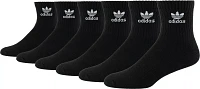 adidas Men's Originals Trefoil Quarter Socks 6 Pack