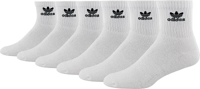 adidas Men's Originals Trefoil Quarter Socks 6 Pack