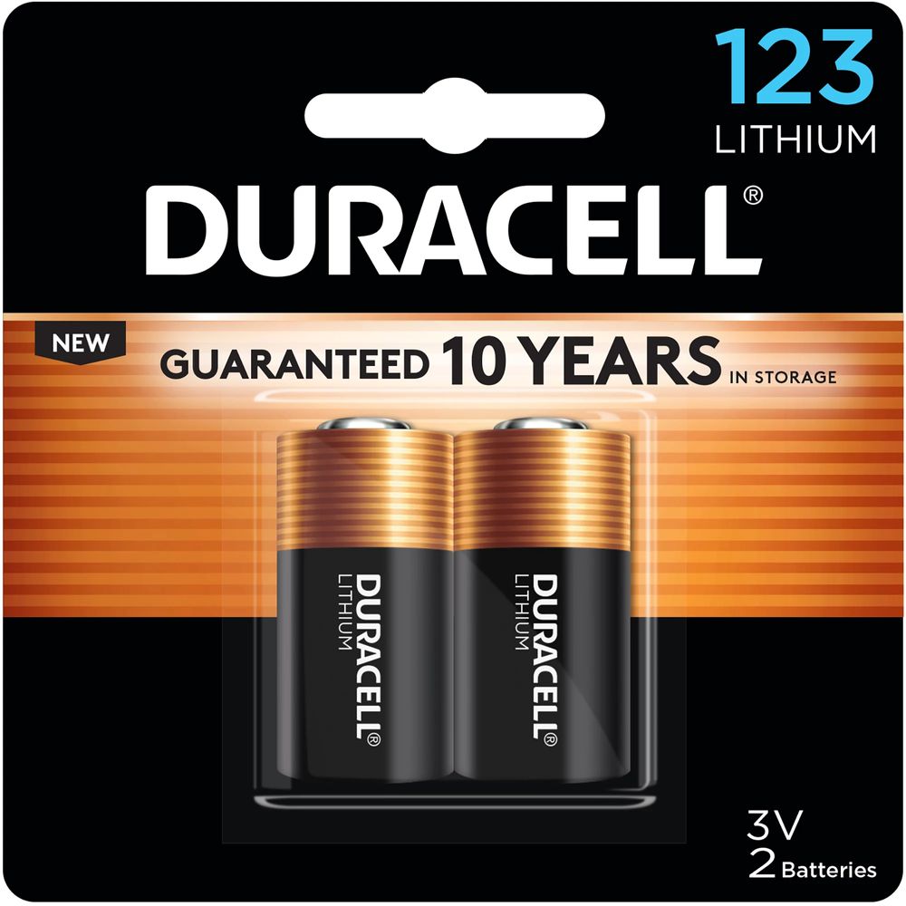 Duracell 123 3V Lithium Batteries – 2 Pack