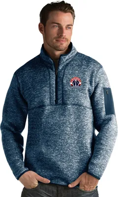 Antigua Men's Washington Wizards Fortune Navy Half-Zip Pullover