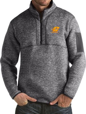 Antigua Men's Central Michigan Chippewas Grey Fortune Pullover Jacket