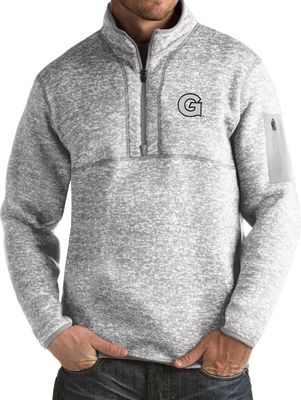 Antigua Men's Georgetown Hoyas Grey Fortune Pullover Jacket