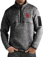 Antigua Men's Oklahoma Sooners Black Fortune Pullover Jacket